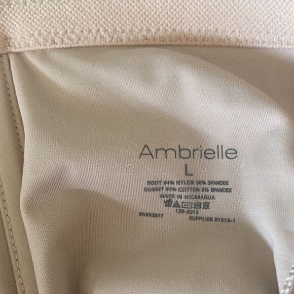 Ambrielle Wonderful Edge Back Magic High-Waist Control Briefs Warm Beige Size L - Picture 5 of 12